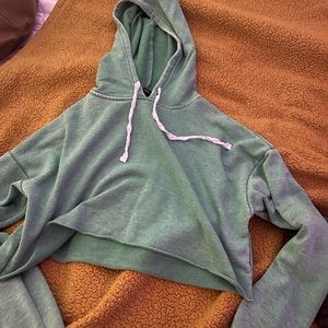 Green hoodie. Size medium.